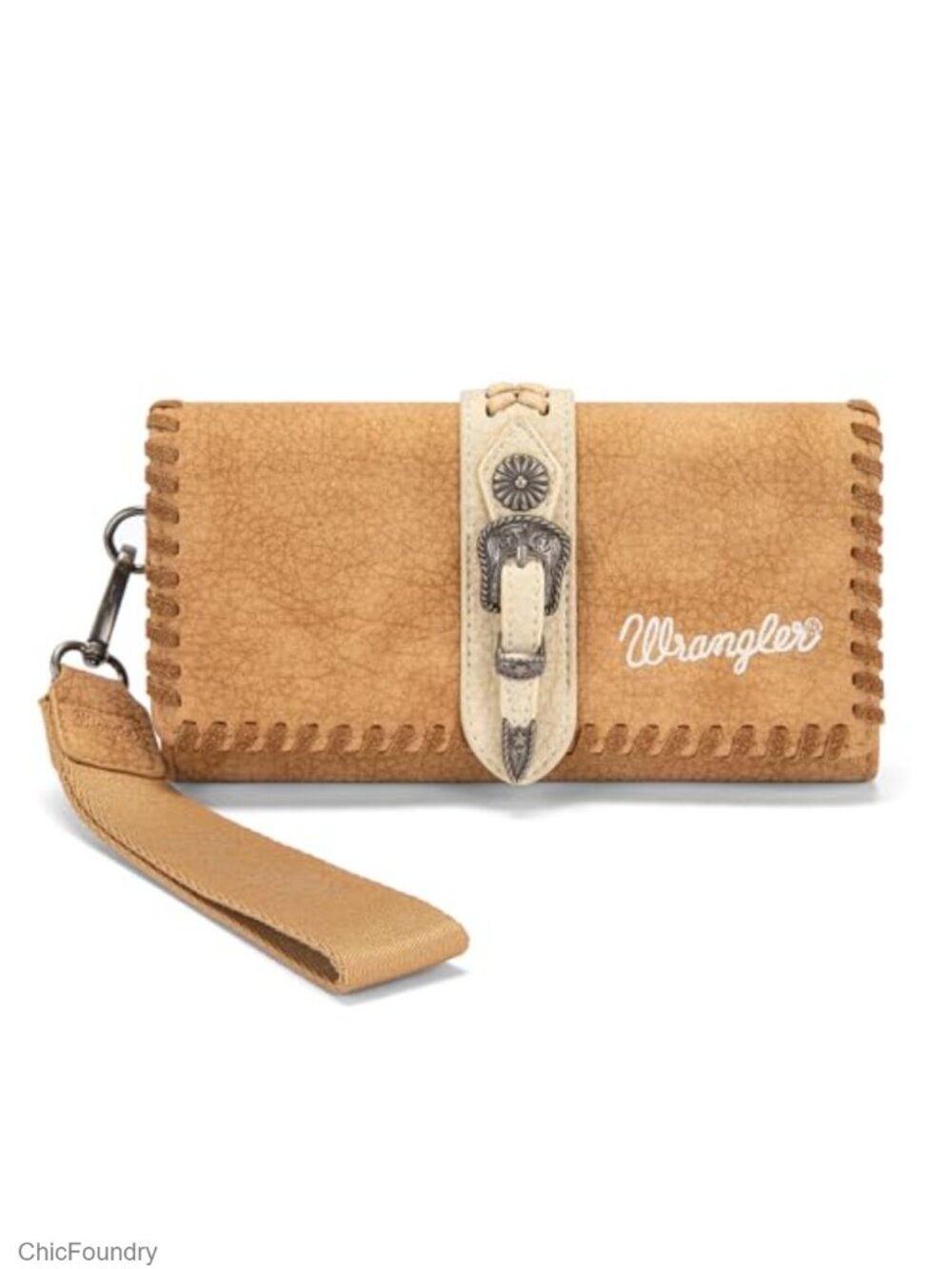 Faux Leather Wristlet Wallet RFID Blocking Credit Card Holder